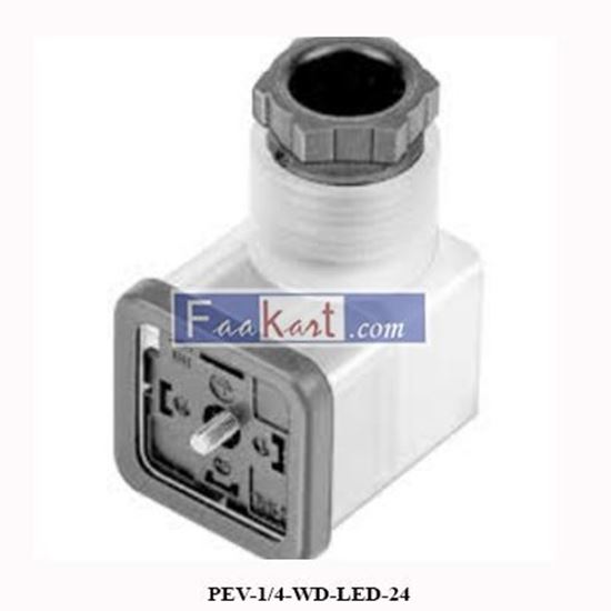 Picture of PEV-1/4-WD-LED-24  Festo  Angled plug socket 164274