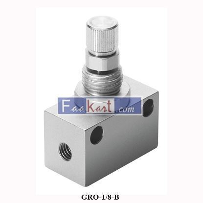 Picture of GRO-1/8-B 	FESTO  NEEDLE VALVE, G1/8, 10BAR  151216