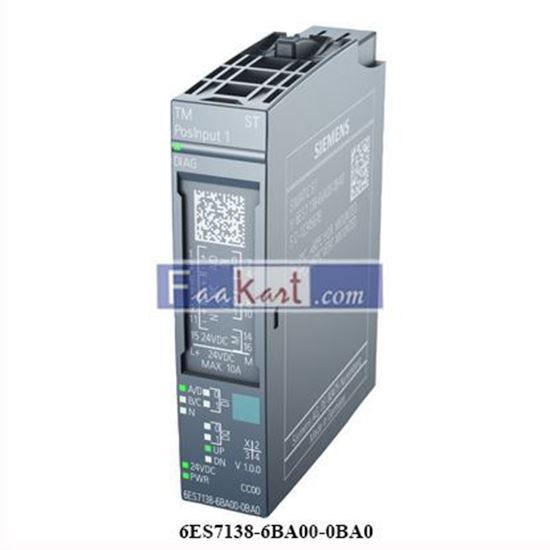 Picture of 6ES7138-6BA00-0BA0 Siemens SIMATIC ET 200SP, TM Posinput 1 counter and position decoder module