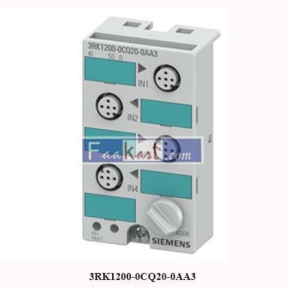 Picture of 3RK1200-0CQ20-0AA3 Siemens Compact module K45 digital 4 DI, IP67 4 x input