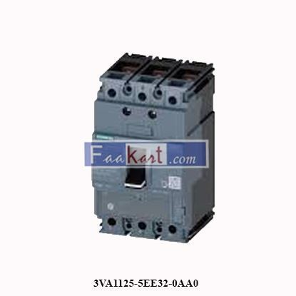 Picture of 3VA1125-5EE32-0AA0 SIEMENS Circuit breaker 3VA1 IEC frame 160 breaking capacity class M Icu=55kA @ 415V 3-pole