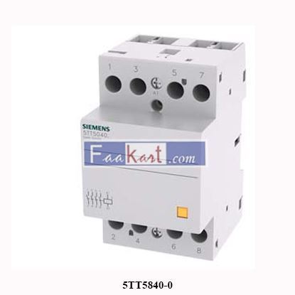 Picture of 5TT5840-0 SIEMENS INSTA contactor with 4 NO contacts Contact for 230 V AC