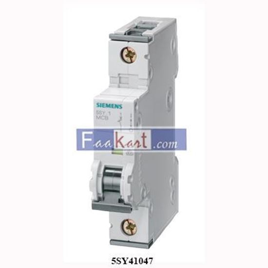 Picture of 5SY4104-7 SIEMENS - Circuit Breaker 4A Poles