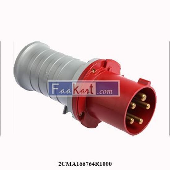 Picture of 2CMA166764R1000 ABB -463P6 Tough & Safe IP44 Red Cable Mount 3P + N + E Industrial Power Plug