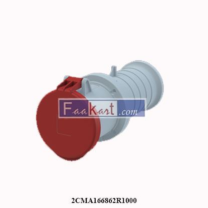 Picture of 2CMA166862R1000 ABB - 463C6 Tough & Safe IP44 Red Cable Mount 3P + N + E Industrial Power Socket