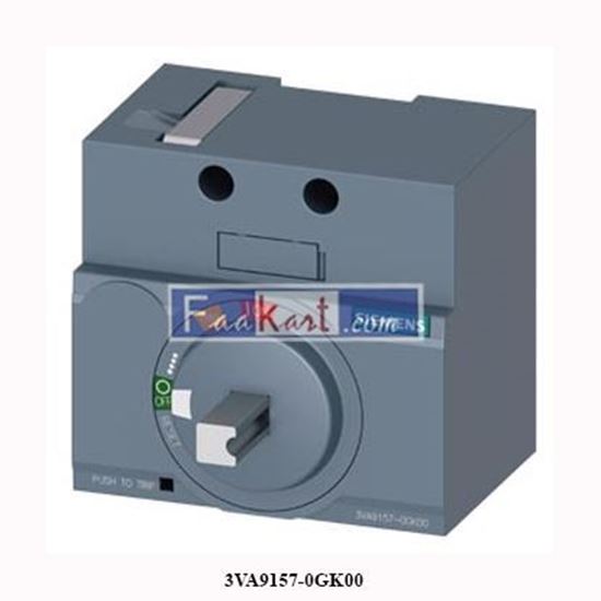 Picture of 3VA9157-0GK00 SIEMENS rotary operator with shaft stub for 8UC retrofit accessory