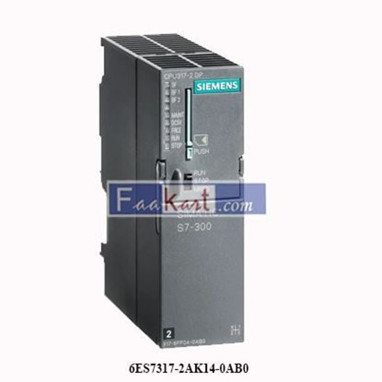 Picture of 6ES7317-2AK14-0AB0 SIEMENS  SIMATIC S7-300, CPU 317-2 DP, Central processing unit