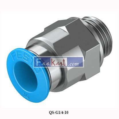 Picture of QS-G1/4-10  FESTO (186101) Push-In Fitting