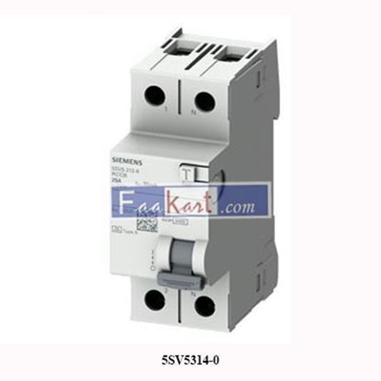 Picture of 5SV5314-0 SIEMENS Residual current operated circuit breaker