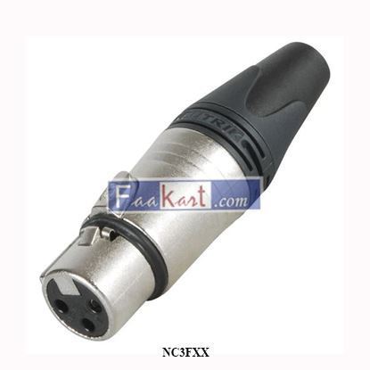 Picture of NC3FXX  3 pole female cable connector