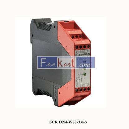 Picture of SCR ON4-W22-3.6-S  Bernstein AG Single-Channel Two Hand Control Safety Relay, 24V dc