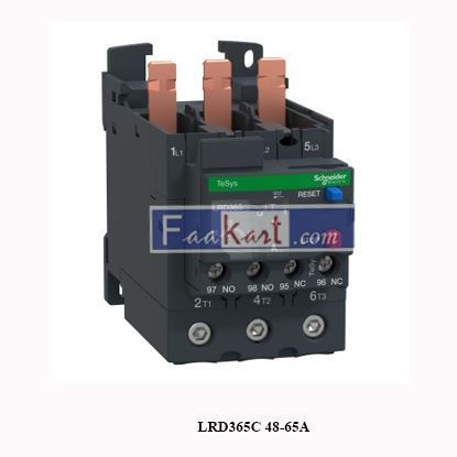 Picture of LRD365C 48-65A  SCHNEIDER  TeSys LRD thermal overload relays - 48...65 A - class 10A