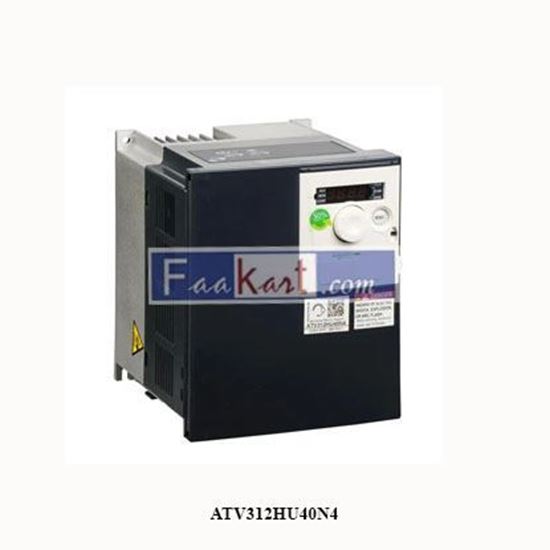 Picture of ATV312HU40N4  SCHNEIDER  variable speed drive, ATV312, 5 HP, 9.2 kVA, 150 W, 380 to 500 V 3 phase supply