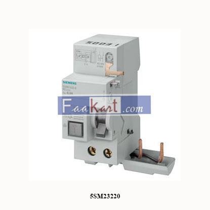 Picture of 5SM2322-0  SIEMENS  RC unit for 5SY, 2-pole, type AC, In: 40 A, 30 mA, Un AC: 230 V