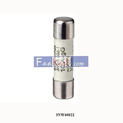 Picture of 3NW60021  SIEMENS   SENTRON, cylindrical fuse link, 10 x 38 mm, 2 A, gG, Un AC: 500 V