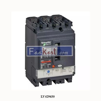 Picture of LV429630  SCHNEIDER circuit breaker ComPact NSX100F, 36 kA at 415 VAC, TMD trip unit 100 A, 3 poles 3d