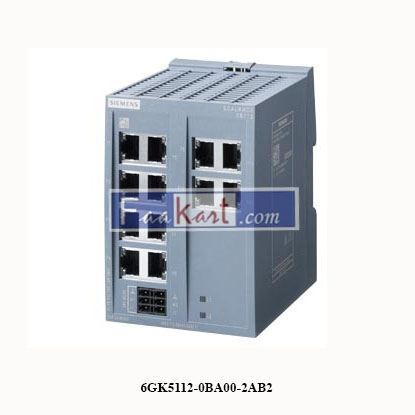 Picture of 6GK5112-0BA00-2AB2  SIEMENS   SCALANCE XB112 unmanaged IE switch