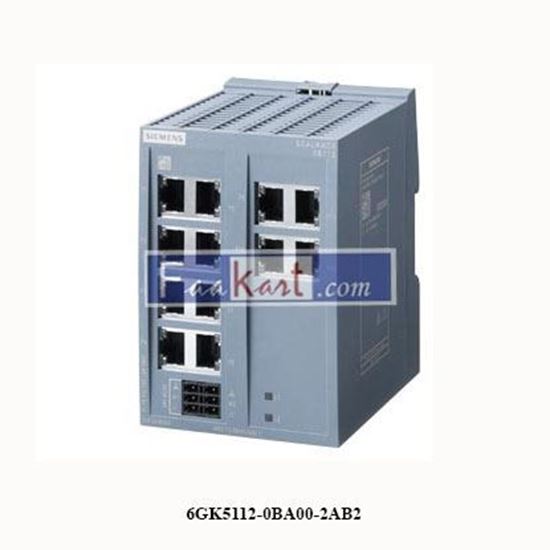 Picture of 6GK5112-0BA00-2AB2  SIEMENS   SCALANCE XB112 unmanaged IE switch