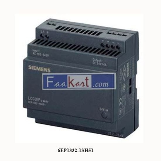 Picture of 6EP1332-1SH51  SIEMENS  LOGO!Power 24 V Stabilized power supply input: 100-240 V AC output: 24 V DC/4 A