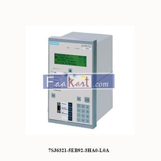 Picture of 7SJ6321-5EB92-3HA0-L0A  SIEMENS  MULTIFUNCTION PROTECTIVE RELAY WITH BACKLIT GRAPHIC DISPLAY