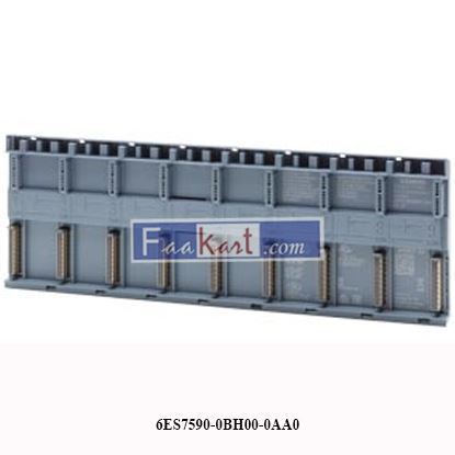 Picture of 6ES7590-0BH00-0AA0 SIEMENS 7-1500 / ET 200MP active backplane bus 8 slots for inserting S7-1500 I/O modules