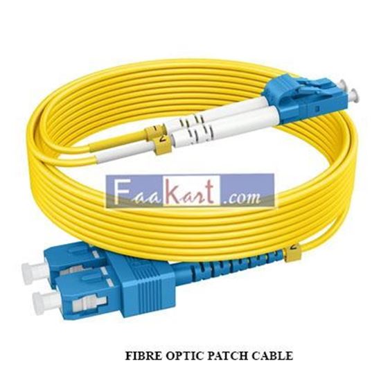 Picture of FIBRE OPTIC PATCH CABLE,LC-LC TYPE,SINGLE MODE,2 METRE,DUPLEX