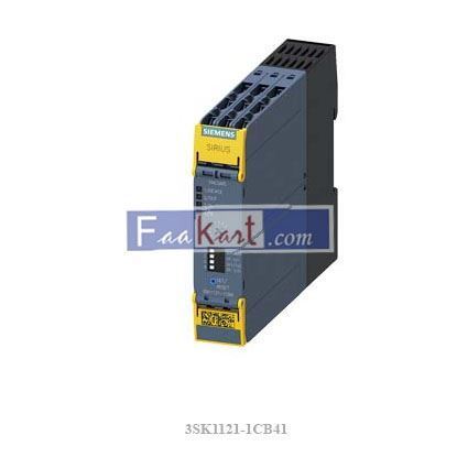 Picture of 3SK1121-1CB41  SIEMENS  Single-Channel Safety Relay, 24V dc, 4 Safety Contacts