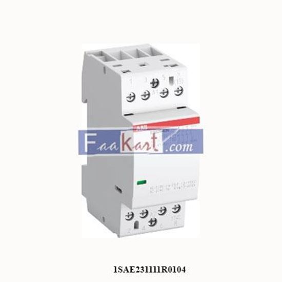 Picture of 1SAE231111R0104 ABB  ESB25-04N-01 Installation Contactor (NC) 25 A - 0 NO - 4 NC - 24 V - Control Circuit 400 Hz