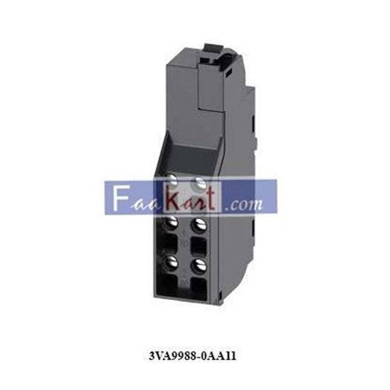 Picture of 3VA9988-0AA11 SIEMENS Auxiliary Contact, 6 Contact, 2NC + 4NO, Side Mount, SENTRON