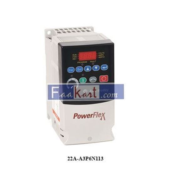 Picture of 22A-A3P6N113 ALLEN BRADLEY PowerFlex 4- 0.75 kW (1 HP) AC Drive