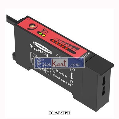 Picture of D12SP6FPH  Banner High Power Plastic Fiber Optic Sensor