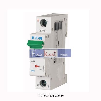 Picture of PLSM-C6/1N-MW EATON Miniature Circuit Breaker 242266