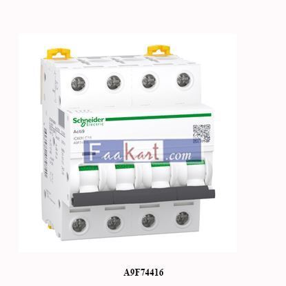 Picture of A9F74416 SCHNEIDER iC60N - Miniature circuit breaker