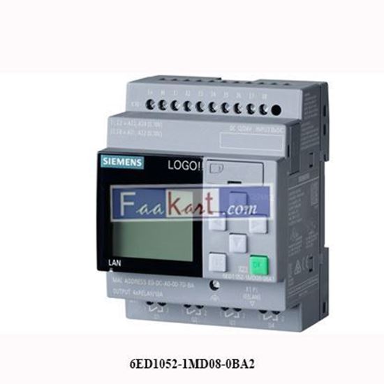 Picture of 6ED1052-1MD08-0BA2 SIEMENS LOGO! 12/24RCE, logic module, display power supply