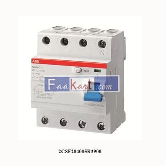 Picture of 2CSF204005R3900 ABB Residual Current Circuit Breaker F204 AC-100/0.3 IEC