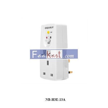 Picture of NB-H3E-13A  RCD Safety UK Plug, Leakage Protection Circuit Breaker