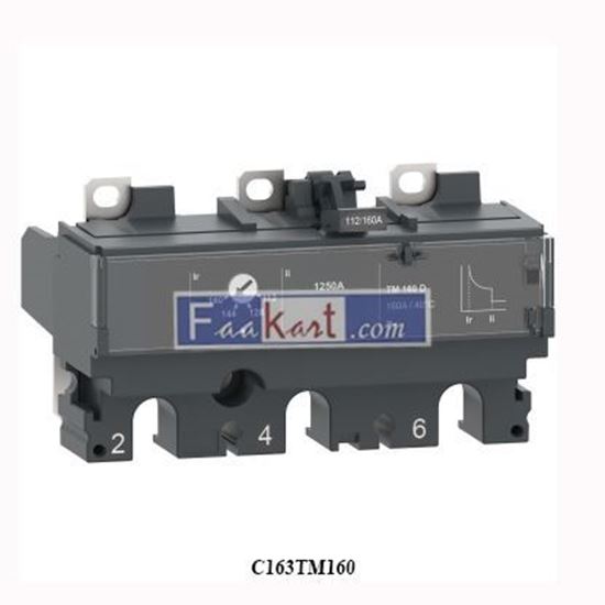 Picture of C163TM160 SCHNEIDER ELECTRIC Circuit breakers, thermal magnetic, rating 160 A, 3 poles 3d