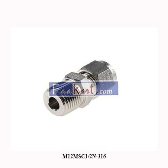 Picture of M12MSC1/2N-316 PARKER Stainless Steel Pipe Fitting