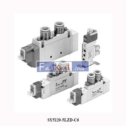 Picture of SY5120-5LZD-C6 SMC5-Port Solenoid Valve Body Ported Single Unit SY5000 Series