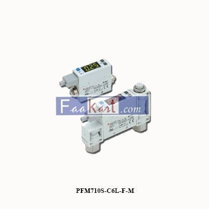 Picture of PFM710S-C6L-F-M SMC display digital flow meter, DIGITAL FLOW SWITCH