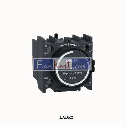 Picture of LADR2 SCHNEIDER time delay auxiliary contact block