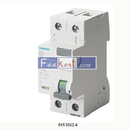 Picture of 5SV3312-6  SIEMENS Residual current operated circuit breaker