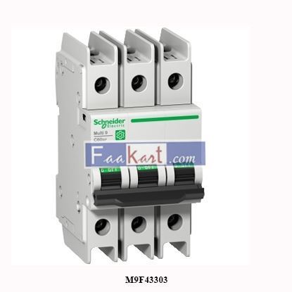 Picture of M9F43303 Schneider Electric’ Multi 9 - C60BP - MCB - 3P - 3 A