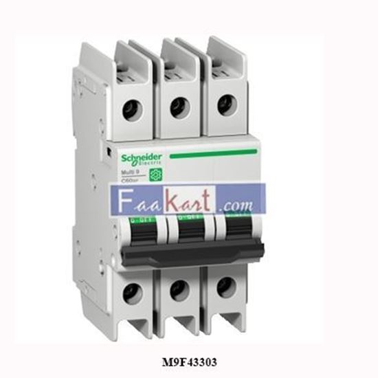 Picture of M9F43303 Schneider Electric’ Multi 9 - C60BP - MCB - 3P - 3 A