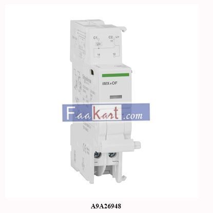 Picture of A9A26948 Schneider Electric shunt trip release with OC contact, Acti9