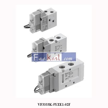 Picture of VF3333K-5YZE1-02F  SMC 5-Port Pilot Type Solenoid Valve