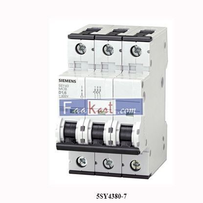 Picture of 5SY4380-7 SIEMENS Miniature circuit breaker