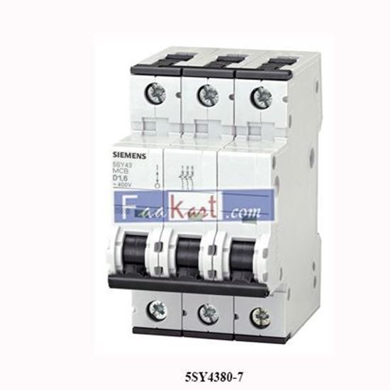 Picture of 5SY4380-7 SIEMENS Miniature circuit breaker