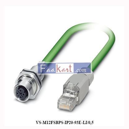 Picture of VS-M12FSBPS-IP20-93E-LI/0,5  PHOENIX CONTACT Network cable-1404205