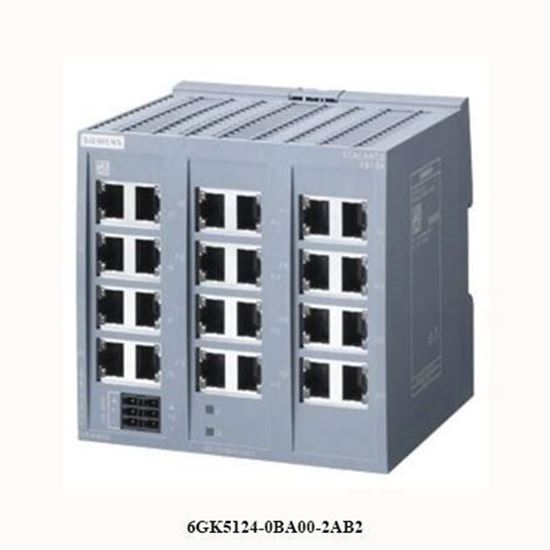 Picture of 6GK5124-0BA00-2AB2   SIEMENS  SCALANCE XB124 UNMANAGED IE SWITCH